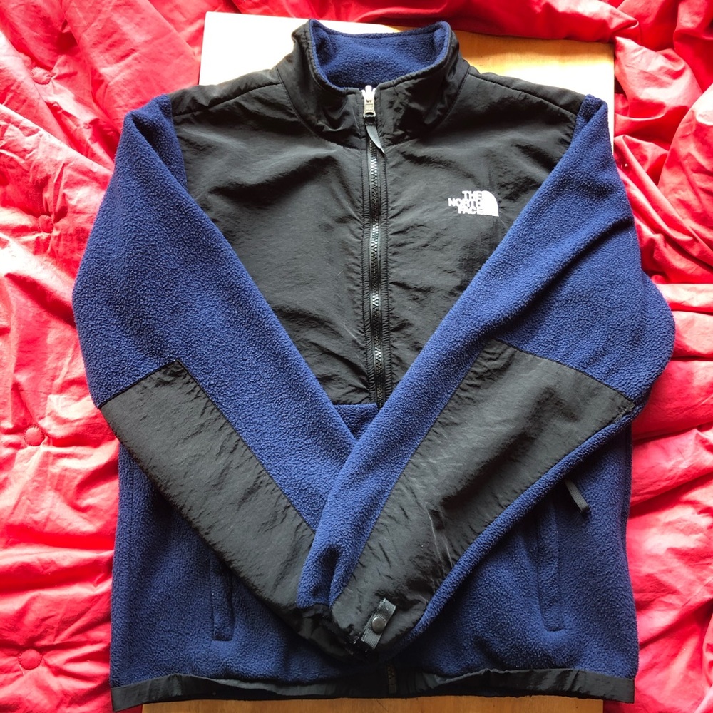 Blue/Black The North Face Fleece Zipper Jacket